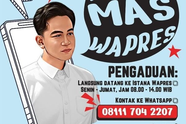 Lapor Mas Wapres, Ini Nomor Akun WA Resminya