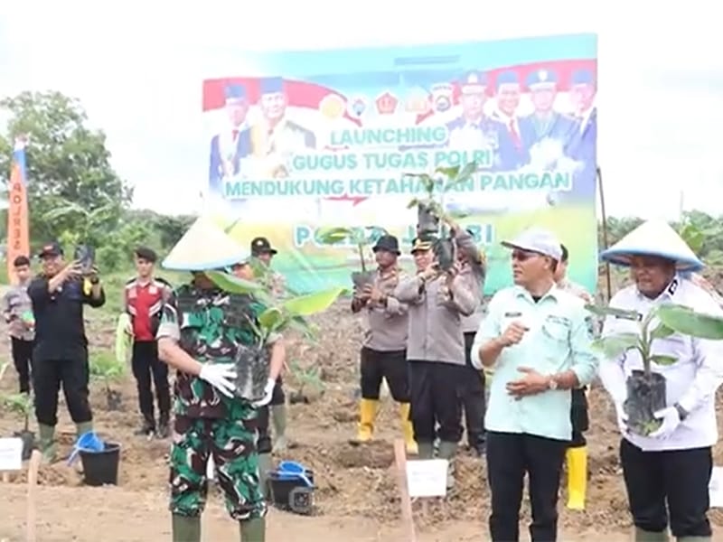 Launching Gugus Tugas Polri Mendukung Ketahanan Pangan